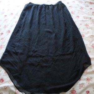 ankle length layered skirt